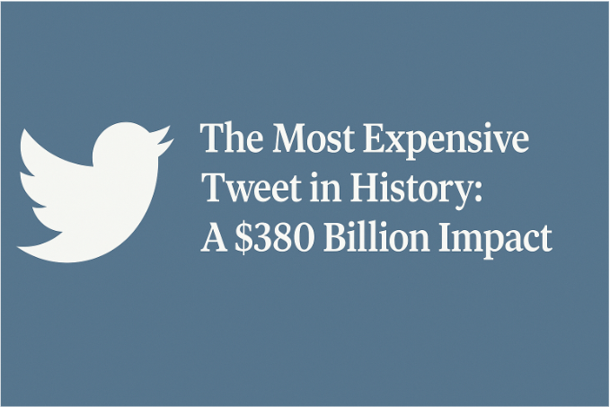 The Most Expensive Tweet in History: A $380 Billion Impact